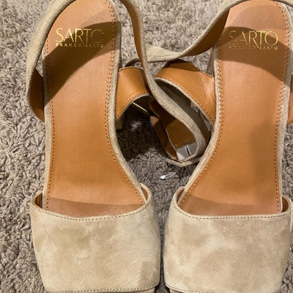 sarto franco sarto wedge sandals size 8.5 - Picture 6 of 7